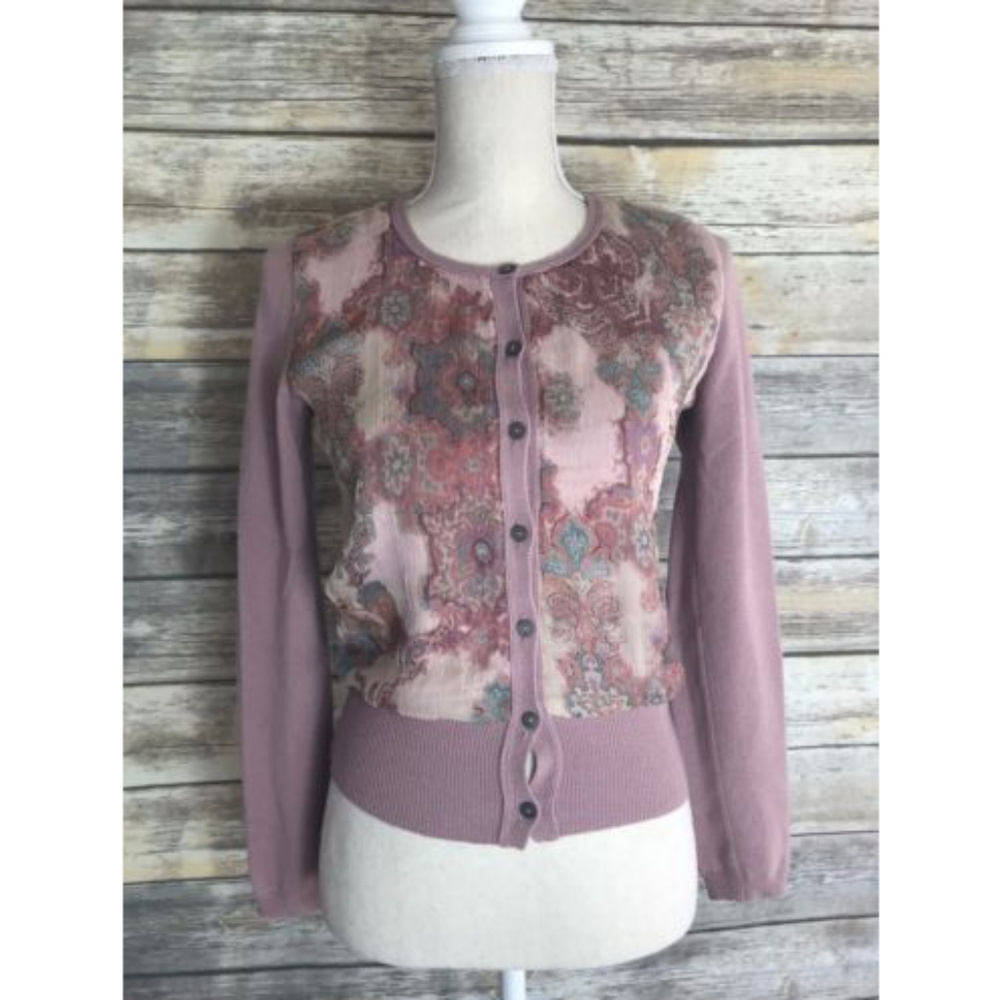 Bruno Manetti | Mauve Cashmere Cardigan